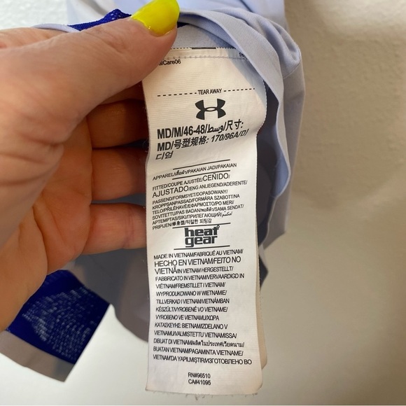 Under Armour Define The Run City Pack Tank Blue M - Picture 4 of 5